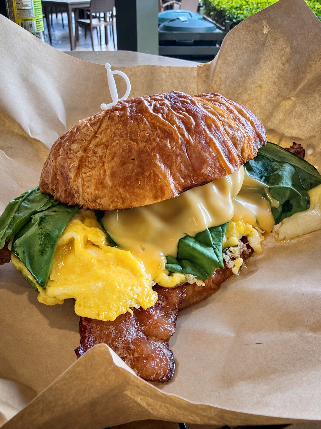 Hibiscus Café breakfast sandwich